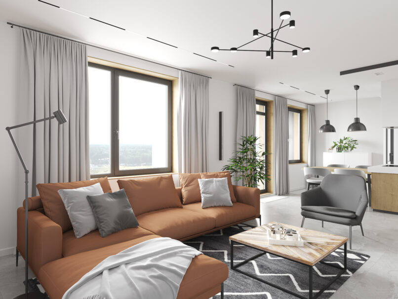 Дизайн кухни-гостиной