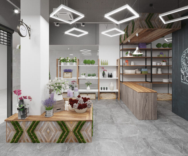 Интерьер цветочного магазина